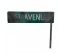 (83150204)SIGN-RAF Green Distressed "1st Avenue" Street Sign on Short Pole