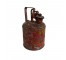 (25390009)GAS CAN-Vintage Justrite Distressed Red Safety Can w/Handle