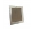 (52200427)PICTURE FRAME-Silver Mirrored Frame w/Vertical Lines