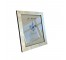 (52200428)PICTURE FRAME-Brushed Nickel Frame w| Decorative Lines