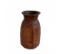 (52571064)VASE-Red Wooden Vase-10.5"H