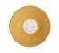 (03020069)SALAD PLATE-Yellow w|White Center Dot