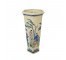 (52571069)VASE-Thin Japanese Vase w|Men Playing At a Table & Onlookers