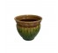 (50030560)PLANTER-Brown & Green Drip Glaze Pottery