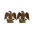 (52760245)BOOKEND-Vintage Brass American Eagle Bookend (Pair)