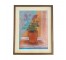 (HDEW0102)FRAMED PAINTING-Plant Behind White Veil