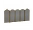 (48150037)FIREPLACE SCREEN-Brass Arched 5-Panel