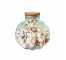 (52571074)VASE-Large Glass Scalloped w|Cork Top & Multi-Colored Seashells Inside