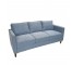 (40010356)SOFA-Light Denim Blue Sofa w|Side Pockets