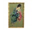 (LWCA0146)CLEARED ART-Needlepoint of Asian Female w|Fan