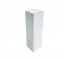 (40360723)PEDESTAL-White Laminate w|Frosted Top