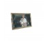 (52200459)PICTURE FRAME-Silver Bamboo Frame w|Photo of Man & Dog