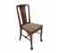 SIDE CHAIR-Thin Slatted Back Oak Frame w|Clawfoot & Nailheads on Seat