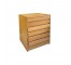 (40070186)NIGHT STAND-MCM Blonde Wood w|Drawers-27.75"H