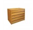 (40070187)NIGHT STAND-MCM Blonde Wood w|Drawers-20.25"H