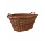 (25030076)BASKET-Vintage Wicker Laundry Basket w|2 Handles-11.5"H