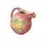 (23180310)PITCHER-Pink Pottery w|Yellow Daisies