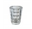 (52571080)VASE-Clear Smooth Exterior| Ribbed Interior Glass Vase-6"H