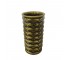 (52571085)VASE-Vintage Atomic Starburst Olive Green Vase