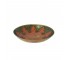 (25677083)DECORATIVE BOWL-Vintage Red & Green Scroll Design