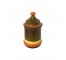 (25320143)CONTAINER w|Lid-Medium MCM Green Jar w|Yellow & Orange Detail