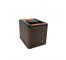 (25320146)CANISTER w|LID-Vintage Medium Faux Wood Tin w|Floral Decor