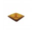 (52020071)ASHTRAY-Amber Square Glass Ashtray