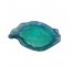 (25677091)DECORATIVE TRAY-Seashell Inspired Glass Jewel Blue/Green Tray