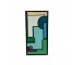 (85210779)PRINT-Abstract Rectangles-Green & Blue Shades