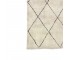 (57020950)RUG-6'x9' Beige w|Black Line Diamond Pattern