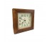 (55000124)WALL CLOCK-Vintage Wooden Square Clock