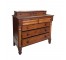 (40870191)DRESSER-Stained Wood (7) Drawer w|Turned Column Detail
