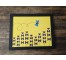 Framed Poster-Lavender Beeline Yellow |Black Frame