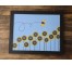 Framed Poster-Sunflower Beeline |Blue |Black Frame