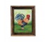 (85210789)FRAMED PAINTING-RAF Rooster in Natural Wood Frame