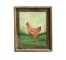 (85210790)FRAMED PAINTING-LAF Chicken in Natural Wood Frame