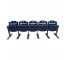 (40707617)STADIUM SEATS-Row of (5) Blue Folding Seats