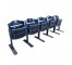 (40707617)STADIUM SEATS-Row of (5) Blue Folding Seats