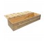 (48070063)COFFIN-Unfinished Flat Top Pine Coffin