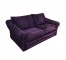 (40020202)LOVESEAT-MCM Lawson-Style Eggplant Loveseat
