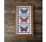 (8521PJ77) Butterfly Trio |Brown Frame