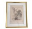 (85210791) CityScape Pencil Sketch 1 | Gold Frame