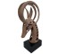 SCULPTURE-Metal Antelope On Platform