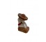 FIGURINE-Mexican Carved Wood Resting Man 3"