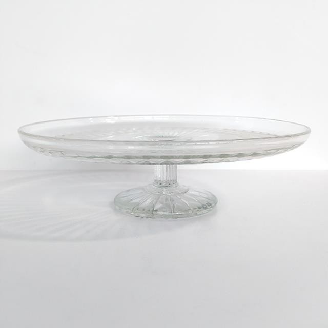 CAKE STAND-Short Glass on Pedestal