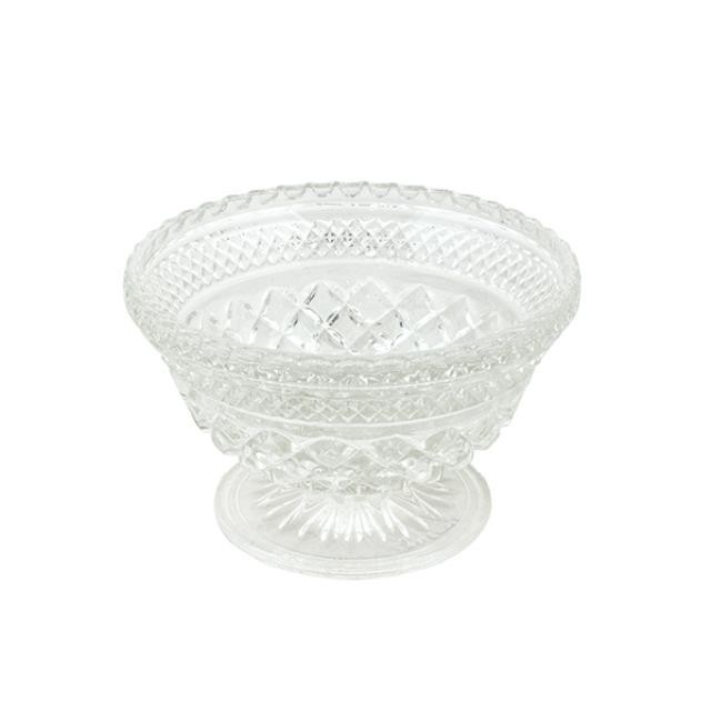 BOWL-Diamond Cut Glass