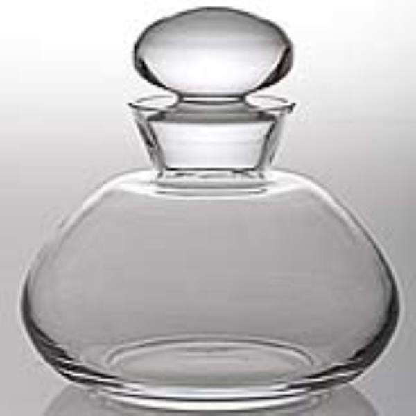 DECANTER-GLASS-ROUND W/ ROUND