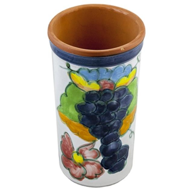 WINE COOLER-TERRACOTTA-GRAPES-