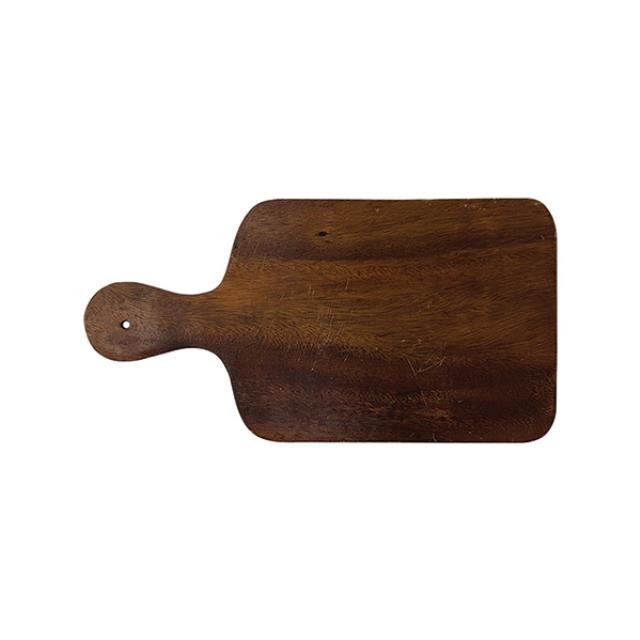CUTTING BOARD-DARK BROWN W/HANDLE