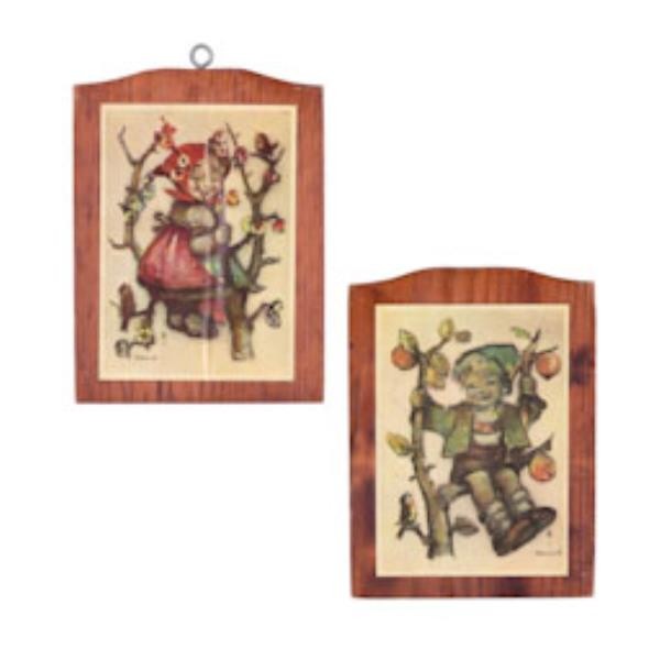 PLAQUE-HANGING WOOD-HUMMEL